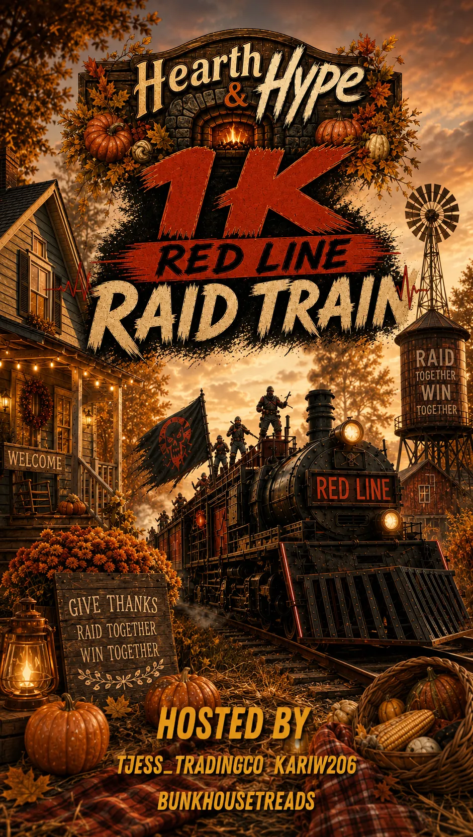 11/19 Hearth & Hype 1K Red Line Raid Train