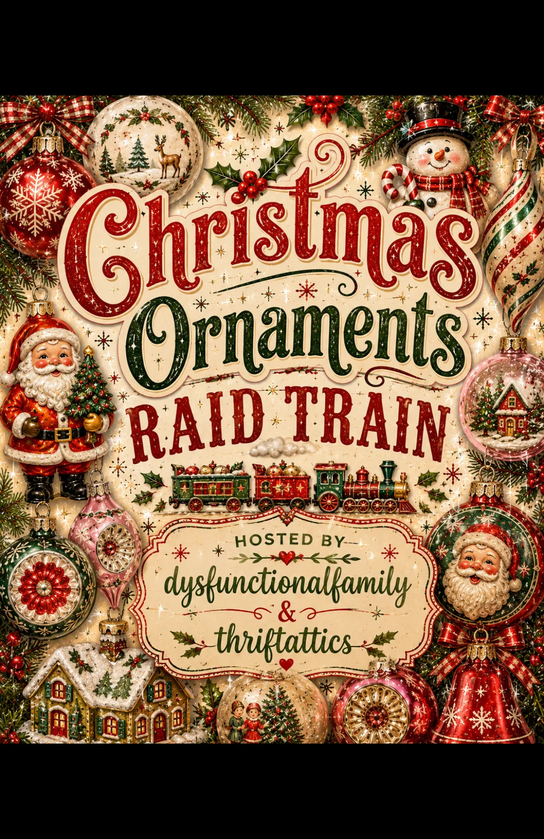 Christmas Ornaments Raid Train