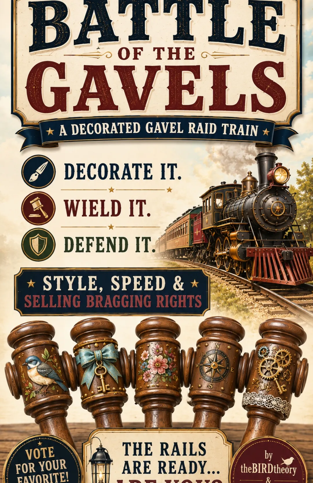 Battle of the Gavels: Decorate It. Wield It. Defend It.