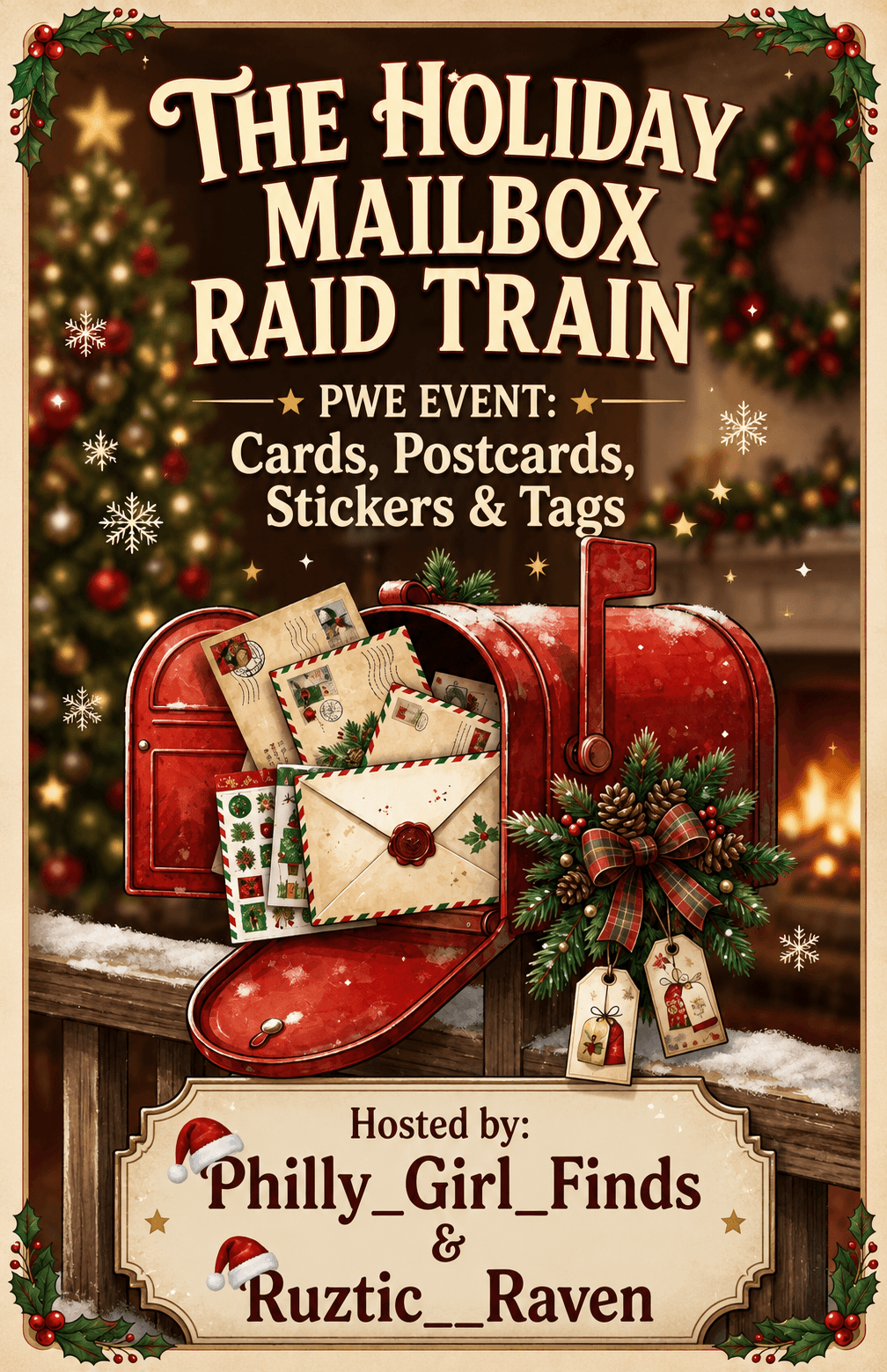The Holiday Mailbox Raid Train