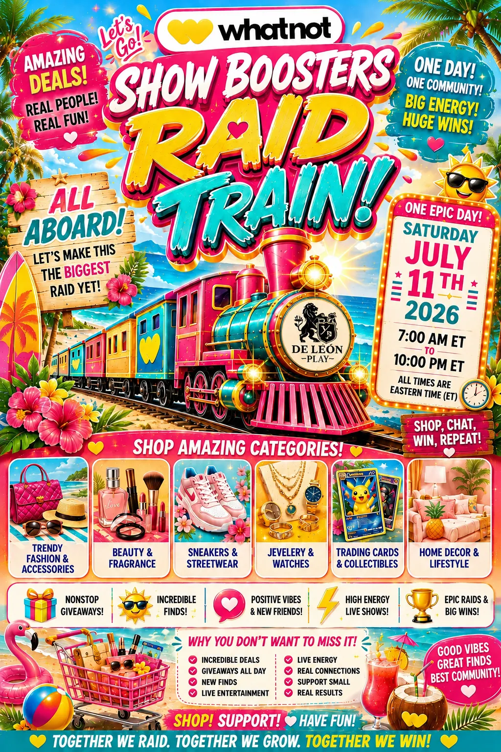 🚀Whatnot Show Boosters Raid Train