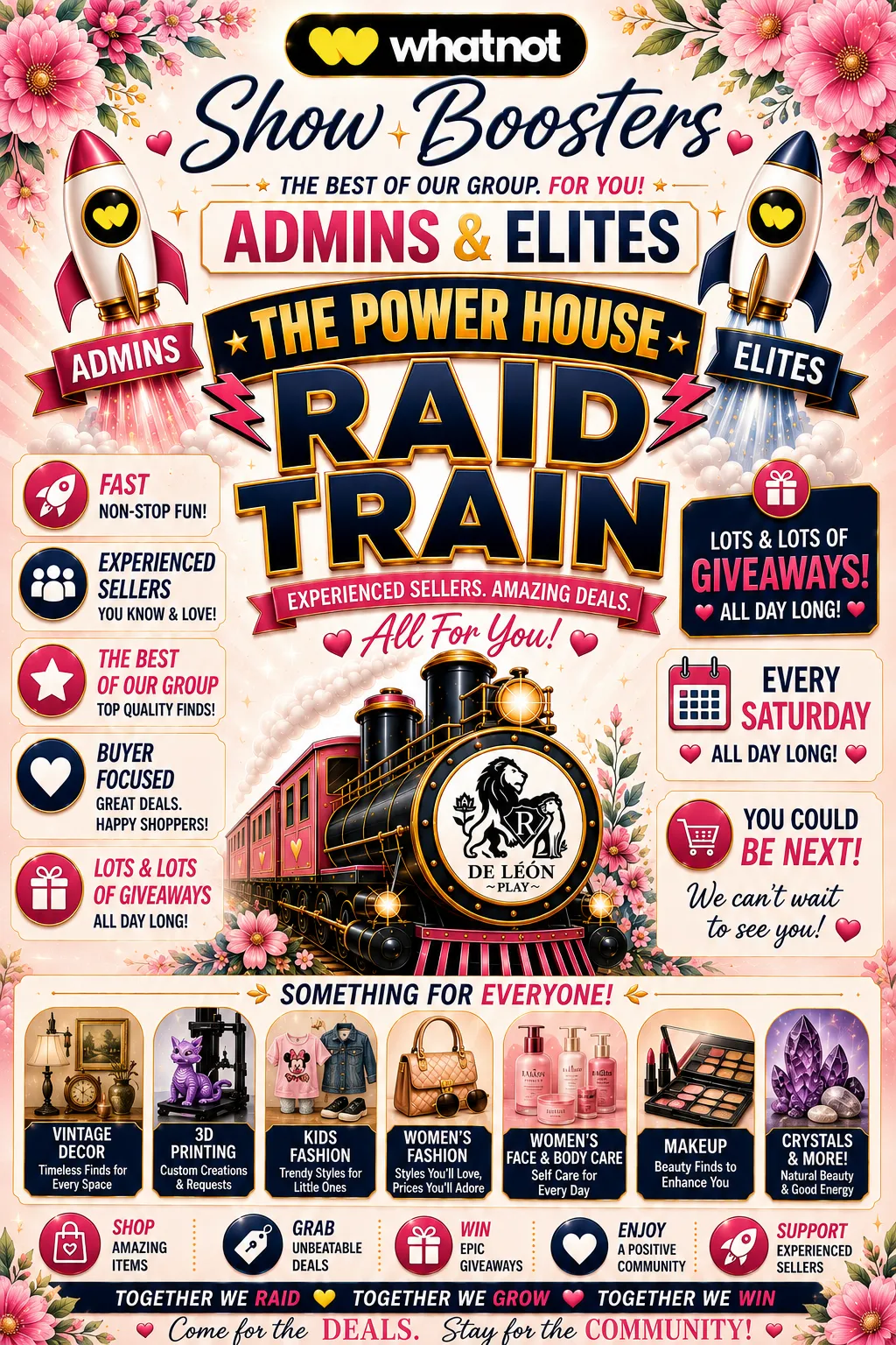 🚀☝️Whatnot Show Boosters The Power House Raid Train