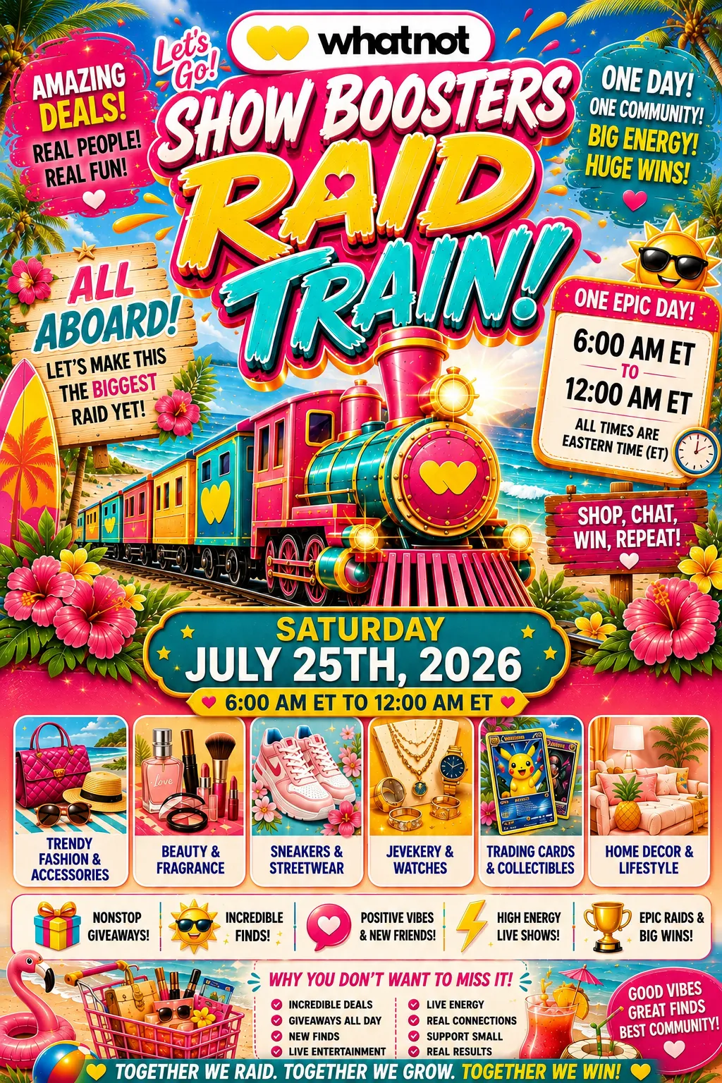 🚀Whatnot Show Boosters Raid Train