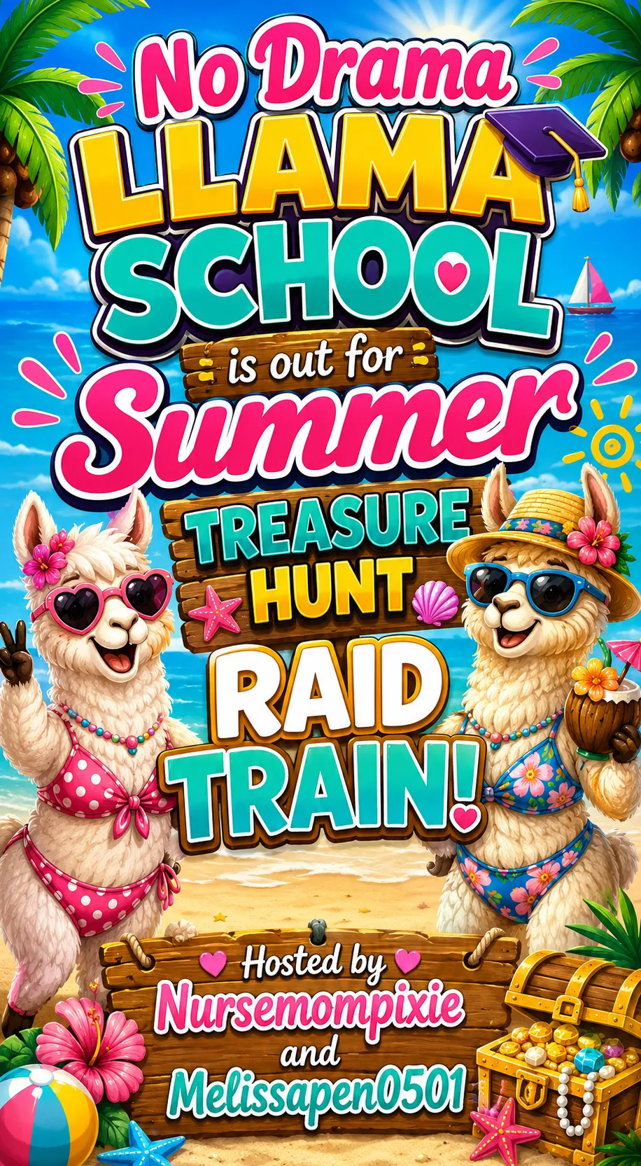 SCHOOLS OUT FOR SUMMER- NDL TREASURE HUNT MINI TRAIN
