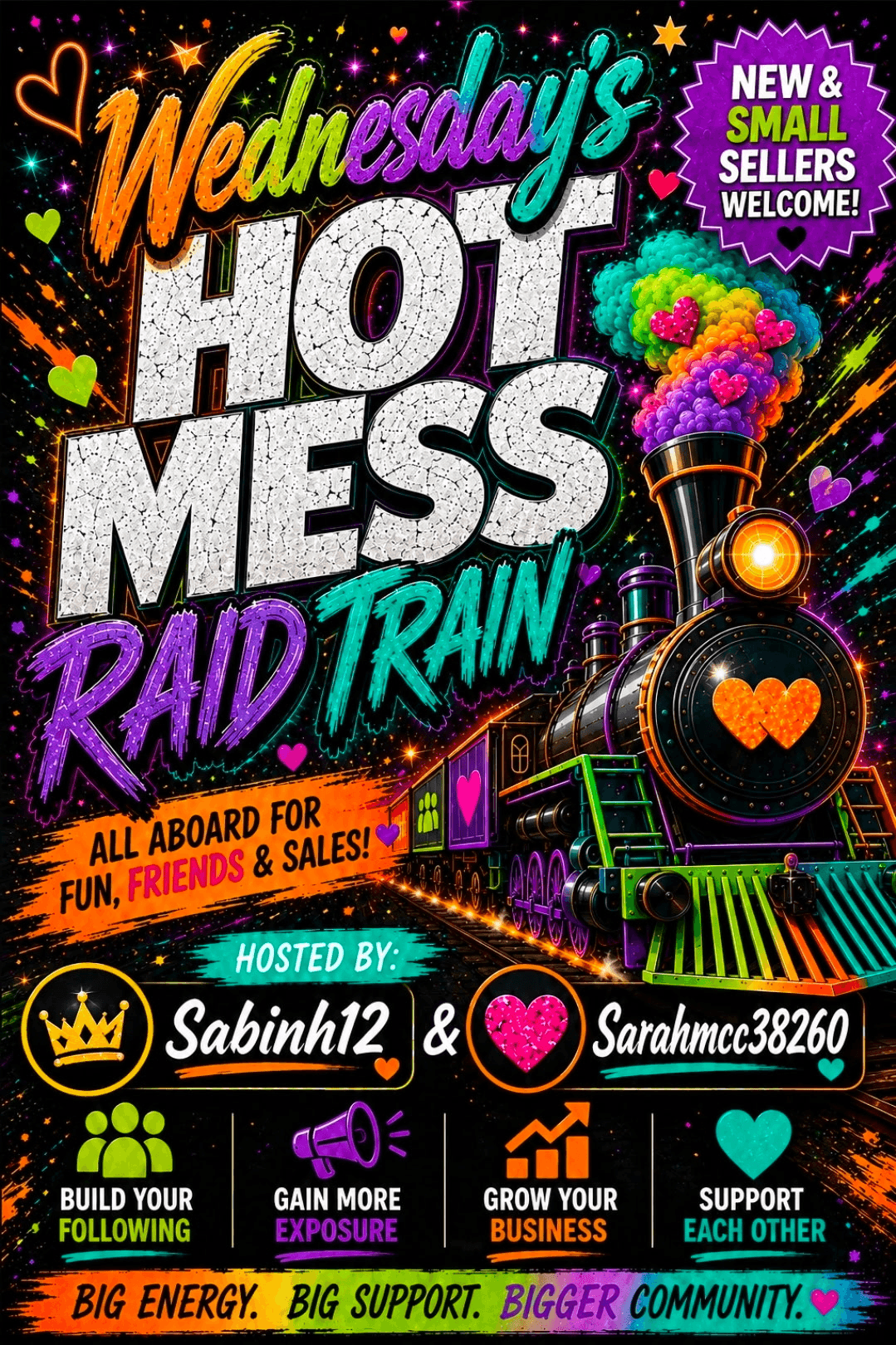 Wednesday's Hot Mess Raid Train