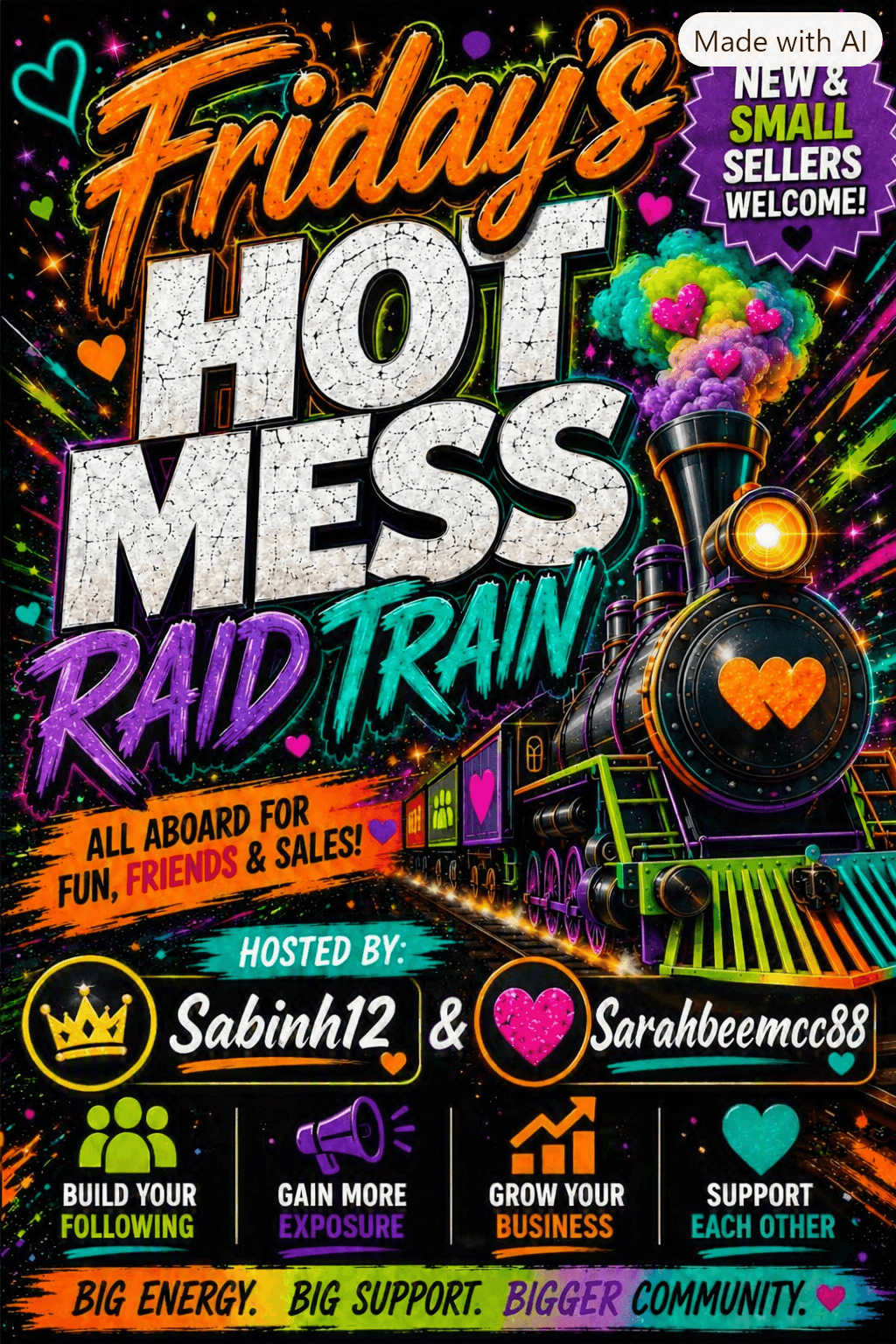 Friday's Hot Mess Raid Train
