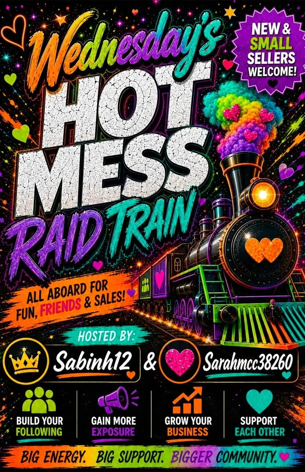 Wednesday's Hot Mess Raid Train