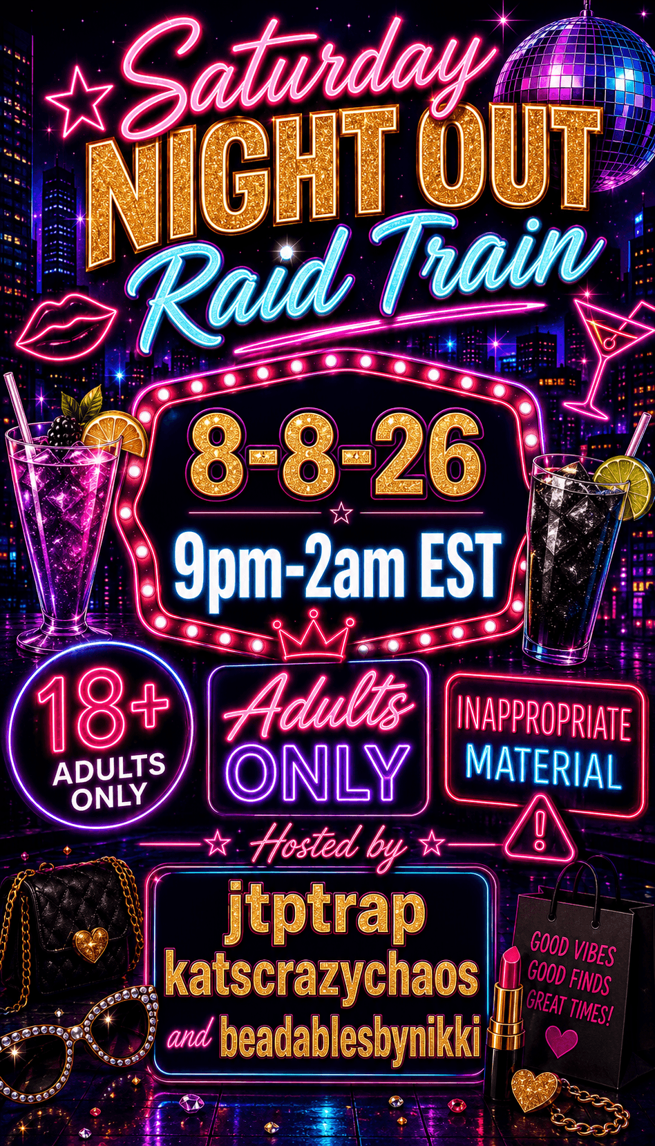 Saturday Night Out Raid Train!!!