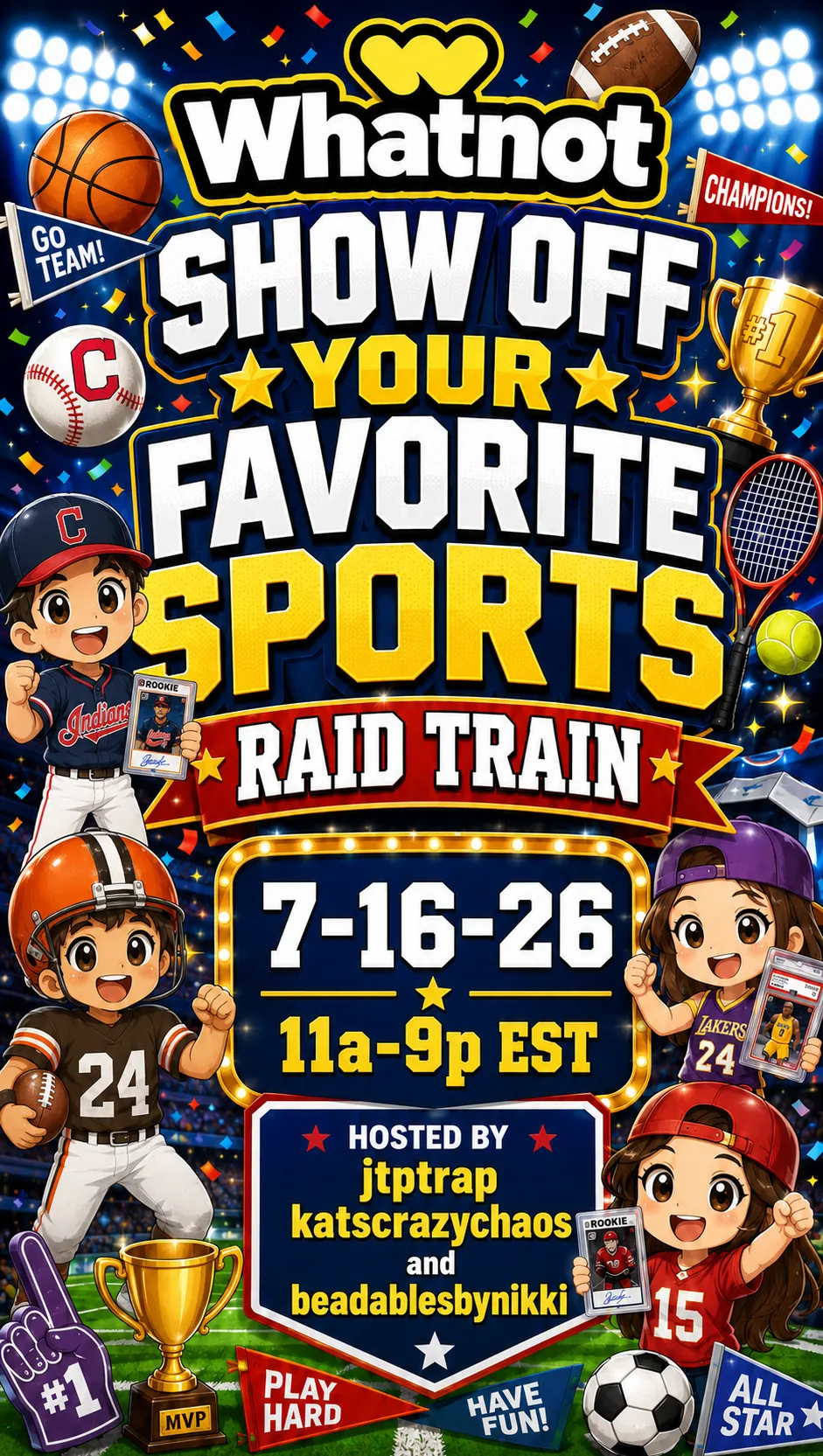 Show Off Your Favorite Sports Raid Train!!