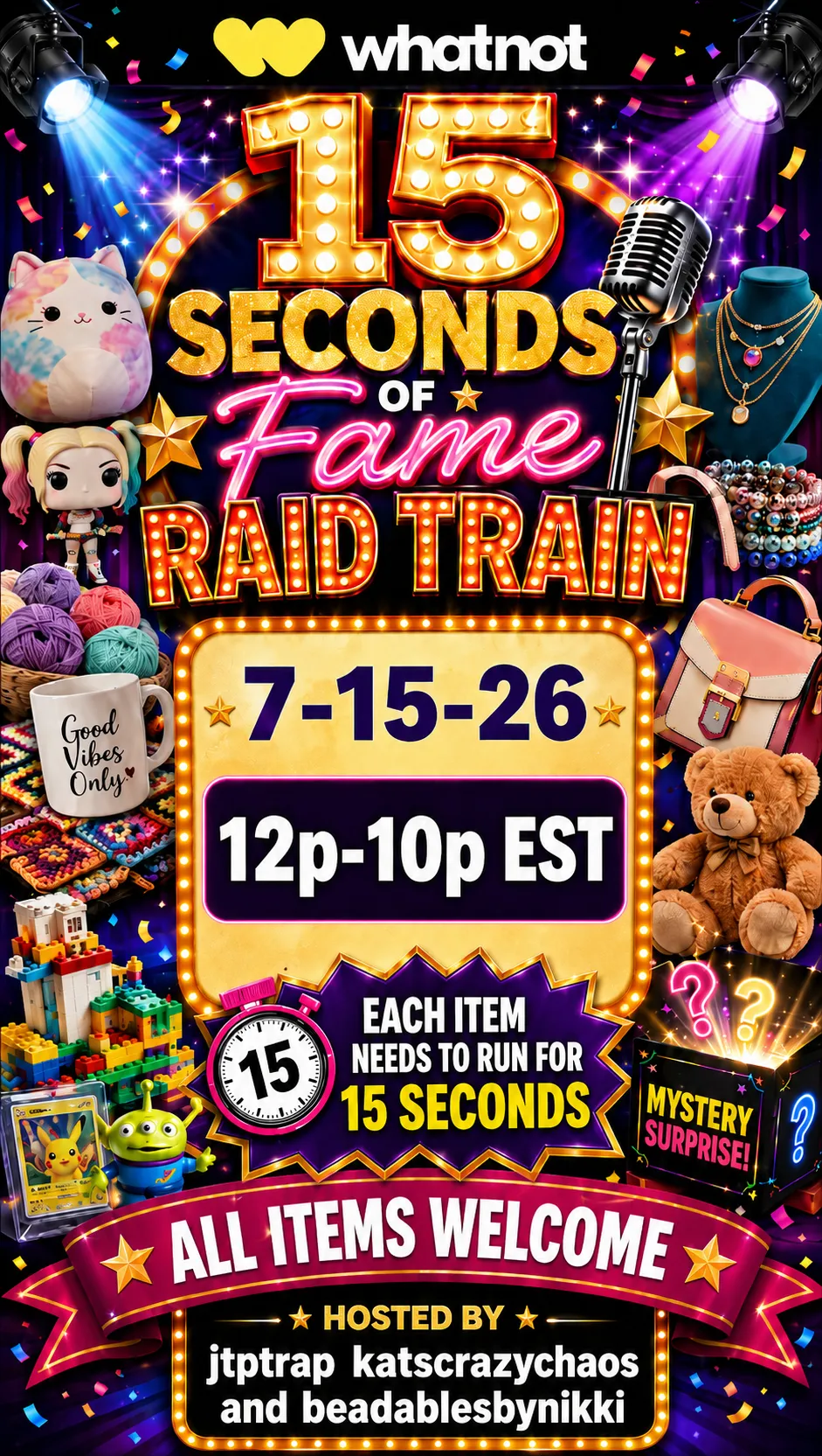 15 Seconds of Fame Raid Train