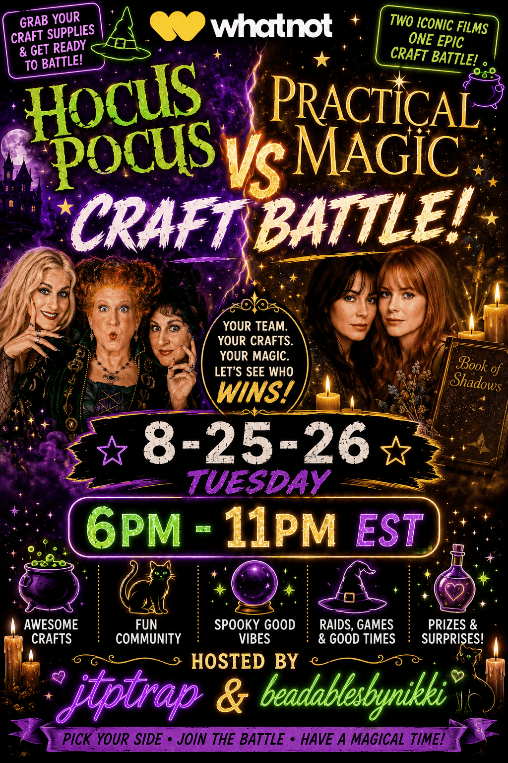 Hocus Pocus VS Practical Magic Craft Battle!!!