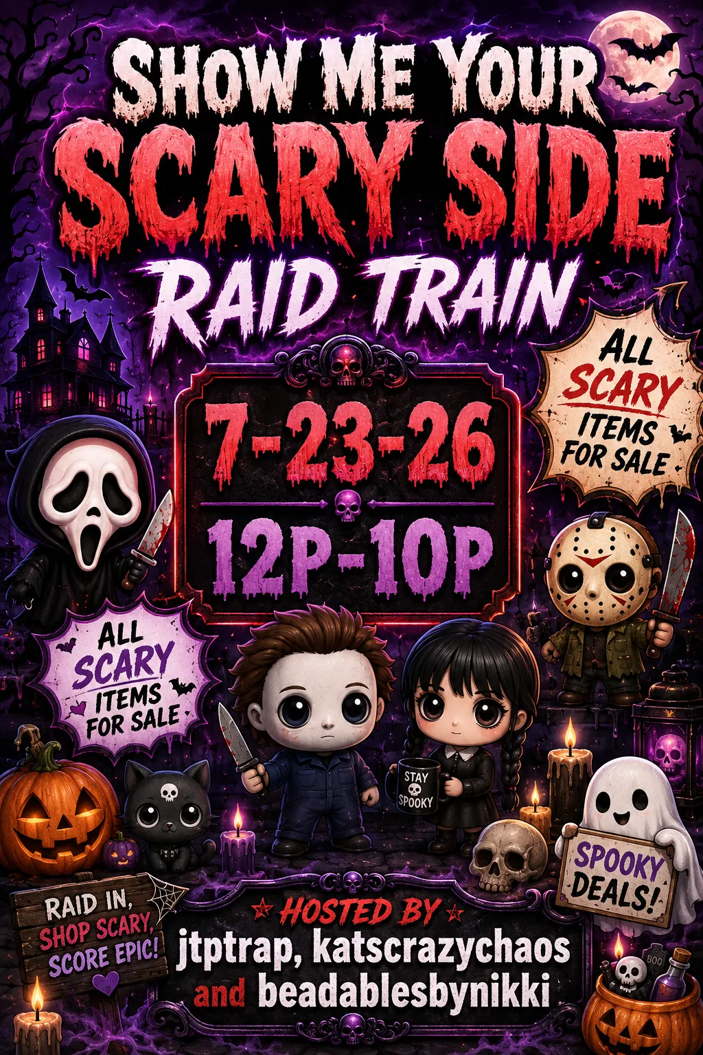 Show Me Your Scary Side Raid Train!!