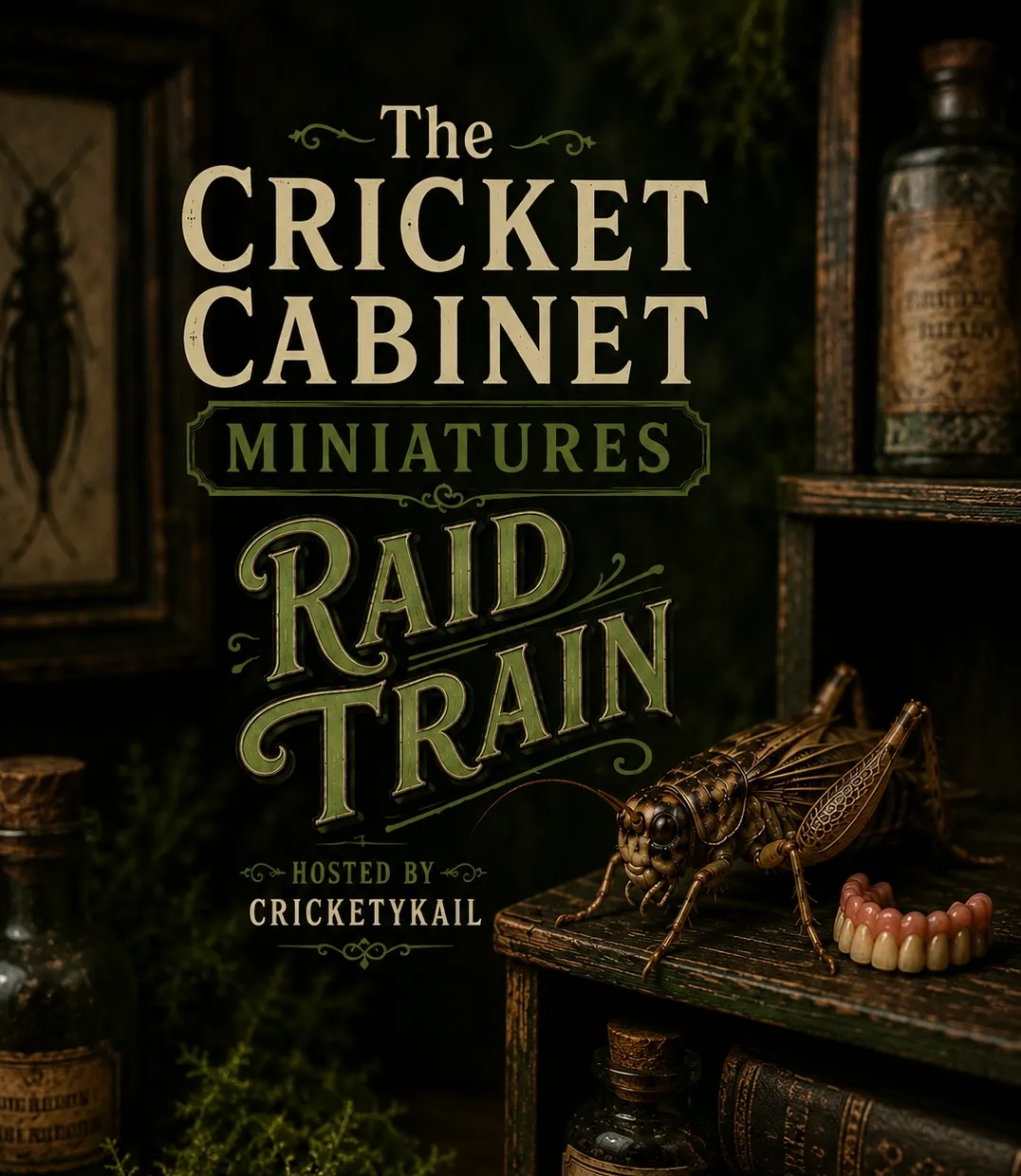 The Cricket Cabinet Miniatures Raid Train