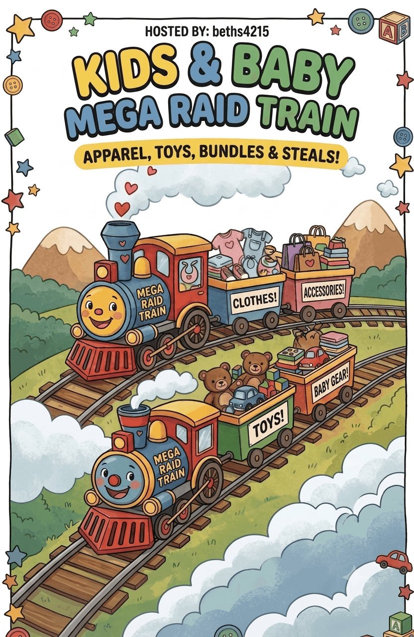 🚂 KIDS & BABY MEGA RAID TRAIN 🧸 Hosted by @beths4215