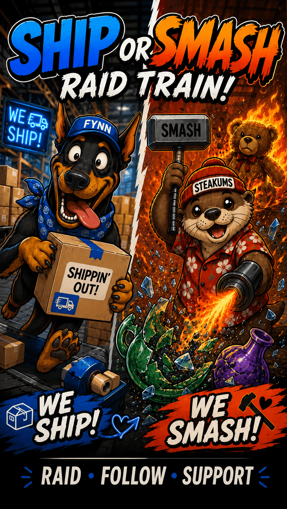 Ship or Smash Raid Train!
